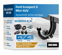 ANHÄNGERKUPPLUNG für Ford Ecosport II ab 18 starr BRINK +13pol E-Satz JAEGER
