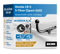 ANHÄNGERKUPPLUNG für Honda CR-V 07-12 abnehmbar BRINK +7polig E-Satz ABE