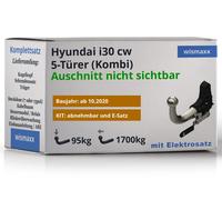 ANHÄNGERKUPPLUNG für Hyundai i30 cw ab 20 abnehmbar GDW +13pol E-Satz BRINK