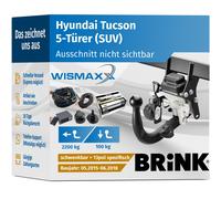 ANHÄNGERKUPPLUNG für Hyundai Tucson 15-18 schwenkbar BRINK +13pol E-Satz BRINK