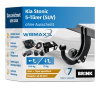 ANHÄNGERKUPPLUNG für Kia Stonic ab 17 starr BRINK +13pol E-Satz Erich J