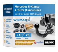 ANHÄNGERKUPPLUNG für MB E-Klasse W212 09-16 abnehmbar BRINK +13pol E-Satz SPEZ