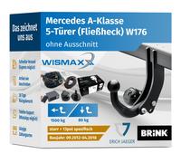 ANHÄNGERKUPPLUNG für Mercedes A-Klasse 12-18 starr BRINK +13pol E-Satz Erich J