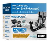 ANHÄNGERKUPPLUNG für Mercedes GLC 15-19 ver. abnehmbar BRINK +7pol E-Satz JAEGER