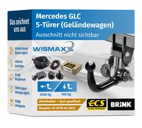 ANHÄNGERKUPPLUNG für Mercedes GLC ab 19 vert. abnehmbar BRINK +7pol E-Satz ECS