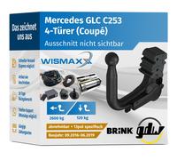 ANHÄNGERKUPPLUNG für Mercedes GLC Coupe 16-19 vert. abnehmbar GDW +E-Satz BRINK
