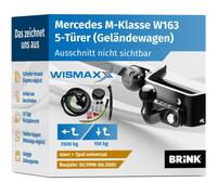 ANHÄNGERKUPPLUNG für Mercedes M-Klasse 98-05 starr BRINK +7pol ESatz ABE