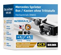 ANHÄNGERKUPPLUNG für Mercedes Sprinter RWD ab 18 starr BRINK +7pol E-Satz ABE