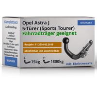 Brink Anhängerkupplung abnehmbar Kugelstange von hinten gesteckt - OPEL ASTRA J Caravan