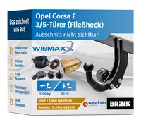 ANHÄNGERKUPPLUNG für Opel Corsa E 14-19 starr BRINK +13pol E-Satz SPEZ