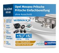 ANHÄNGERKUPPLUNG für Opel Movano Pritsche 10-14 starr WESTFALIA +E-Satz JAEGER
