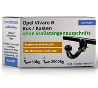 Brink Anhängerkupplung abnehmbar Kugelstange von hinten gesteckt - OPEL VIVARO B Bus