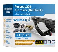 BOSAL-ORIS Anhängevorrichtung CITROËN C3 III SX PEUGEOT 208 208 Kasten