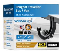 Brink Anhängerkupplung starr mit angeschraubtem Kugelkopf - OPEL VIVARO C Bus