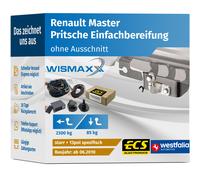 ANHÄNGERKUPPLUNG für Renault Master ab 10 starr WESTFALIA +13pol E-Satz ECS