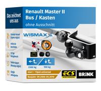 ANHÄNGERKUPPLUNG für Renault Master II 06-10 starr BRINK +13pol E-Satz ABE