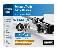 ANHÄNGERKUPPLUNG für Renault Trafic 01-06 starr BRINK +7pol ESatz ABE