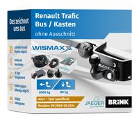 ANHÄNGERKUPPLUNG für Renault Trafic 06-14 starr BRINK +7pol E-Satz JAEGER