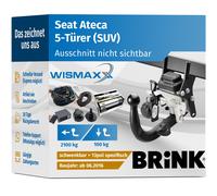 ANHÄNGERKUPPLUNG für Seat Ateca ab 16 schwenkbar BRINK +13pol E-Satz BRINK