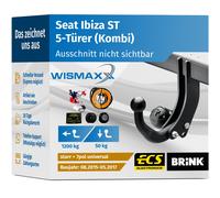 ANHÄNGERKUPPLUNG für Seat Ibiza 6J ST 15-17 starr BRINK +7pol E-Satz ABE
