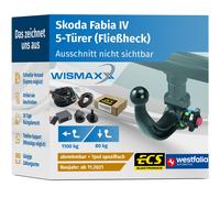 ANHÄNGERKUPPLUNG für Skoda Fabia IV 21-23 abnehmbar WESTFALIA +7pol E-Satz ECS