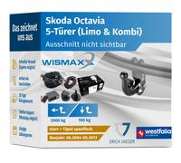 ANHÄNGERKUPPLUNG für Skoda Octavia 04-13 starr WESTFALIA +13pol E-Satz Erich J