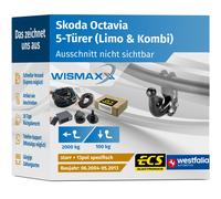 ANHÄNGERKUPPLUNG für Skoda Octavia 04-13 starr WESTFALIA +13pol ESatz ECS