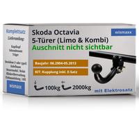 ANHÄNGERKUPPLUNG für Skoda Octavia 04-13 starr WESTFALIA +7pol E-Satz Erich J