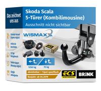 ANHÄNGERKUPPLUNG für Seat Leon Fließheck 14-19 starr BRINK +13pol E-Satz ABE