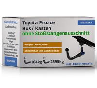 ANHÄNGERKUPPLUNG für Toyota Proace ab 16 v. abnehmbar BRINK +7pol E-Satz Erich J