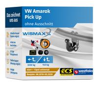 ANHÄNGERKUPPLUNG für VW Amarok 10-20 starr WESTFALIA +13pol E-Satz ABE