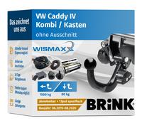 Brink Abnehmbare Anhängerkupplung für Tb VW Caddy(Maxi) 4 Motion BMA