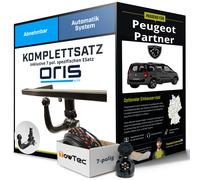 Anhängerkupplung abnehmbar für Peugeot Partner 06.2015-05.2018 inkl. EBA top neu