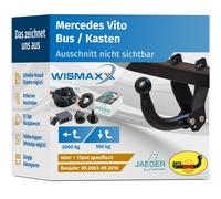 ANHÄNGERKUPPLUNG starr für Mercedes Vito 05-10 +13pol E-Satz JAEGER
