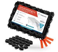 Anhängernetz Elastisch 1x2m bis 2x3m inkl. 20x Rundknöpfe - Anhängernetz inkl. Planenknöpfe für Anhänger