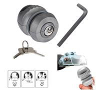 Anhängerschloss Kupplungsschloss Kugelschloss Diebstahlsicherung Wohnwagen Ø50mm