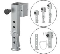 Anhängerstütze kippbar 1300Kg Stütze 345-445mm 5-stufige Ausdrehstütze TL60 D85