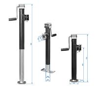 ProPlus Abstellstütze ausdrehbar Ausdrehstütze 1000kg Anhänger Wohnwagen Caravan Bagger