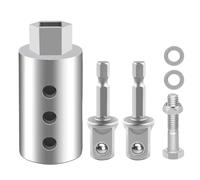 Anhängerwagenheber, elektrischer Bohrmaschinen-Adapter, Edelstahl, robuster Bit-Aufsatz, Stecknuss-Adapter, für Auto, Wohnmobil, Boot, Wohnmobil, Garage, Autoreise, , Wartung