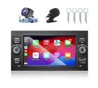 ANKEWAY Autoradio für Ford Focus Fiesta Transit Connect Kuga Mondeo mit Android Auto und CarPlay Wireless, Bluetooth Car Radio Android Stereo [2G+64G] mit Rückfahrkamera/Mikrofon/USB/WiFi/App Store