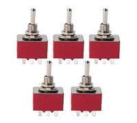 ANKROYU 5 Stück MTS 302 2-Positionen-Kippschalter, 9-poliger Mikro-Kippschalter, 6 mm 3PDT-Wippschalter, ON ON 3-Wege-Schalter für Automobil-Haushaltsgeräte