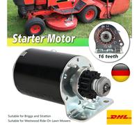 ~Anlasser für Briggs Stratton Motor 16 Zahn Ritzel 192402 AM106883 Rasentraktor