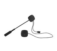 Annadue Motorrad-Bluetooth-Helm-Headset, Kabellose 5.0-Fahrrad-Gegensprechanlage mit Sprachsteuerung, Automatische/manuelle Antwort, Freisprechanruf, Musik, 160 Stunden Standby, Schwarzes ABS
