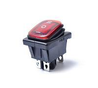 Anneome Wasserdichter Wippschalter Mit Roter Beleuchtung Umschalter Für Dc Boots Automobilanwendungen Staubgeschützt Und Spritzwassergeschützt