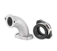 Ansaugkrümmer-Rohrsatz, Vergaser-Gummiverteiler, Kompatibel mit Mikuni VM22 VM24 OKO KOSO KEIHIN PE24 PE26 PE28