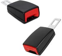 Anschnaller Adapter Auto,1/2PC Gurtadapter Stecker VerläNgerung, Gurtschloss Autogurt Stecker Schnallen rückgängig Machen Alarm für Gürtel für LKW Pkw (001 2PC & Schwarz, One Size)
