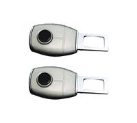 Anschnaller Adapter Auto,1/2PC Gurtadapter Stecker VerläNgerung, Gurtschloss Autogurt Stecker Schnallen rückgängig Machen Alarm für Gürtel für LKW Pkw (03 Sliver 2pc, One Size)