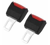 Anschnaller Adapter Auto Gurtadapter Stecker VerläNgerung, Gurtschloss Adapter, Anschnaller Verlängerung Autogurt Stecker, grau Gurtschloss Adapter für LKW Pkw Transporter (002-2PC-Schwarz)