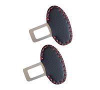 Anschnaller Adapter Auto Verlängern 2pcs Gurtadapter Stecker VerläNgerung, Gurtschloss Adapter, Anschnaller Verlängerung Autogurt Stecker, grau Gurtschloss Adapter für LKW Pkw (Black 2pc)