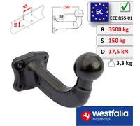 Westfalia Kugelkopf 150 verlängert 56 x 83mm Flanschkugel für Anhängebock 329089